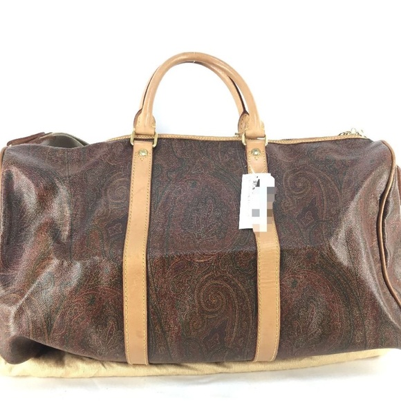 Authentic ETRO Paisley Boston Bag - Picture 1 of 9